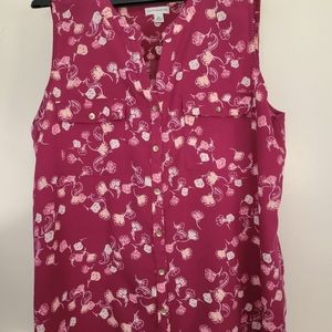 Sleeveless Floral Top